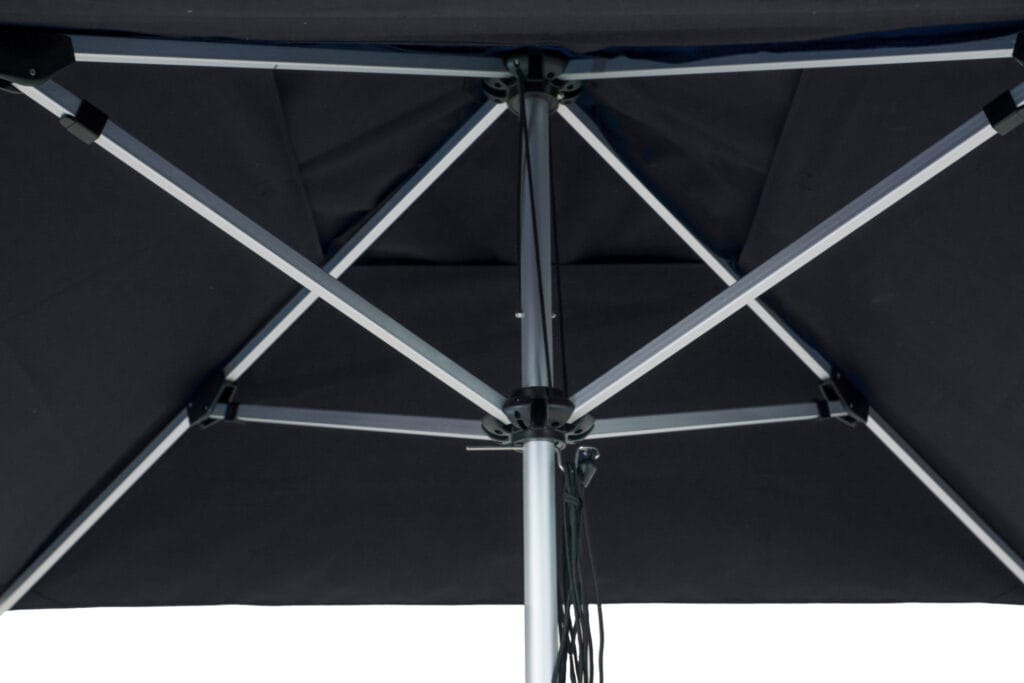 2m Square Bistro Series Garden Parasoll - Surf & Turf
